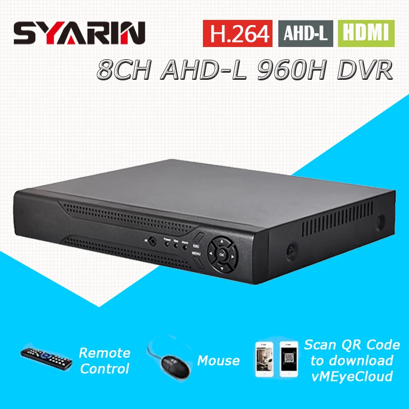 Наблюдения 8-канальный AHD-L 960 H в реальном времени 1080 P 8ch CCTV Системы Hybrid DVR NVR ONVIF Hi3521