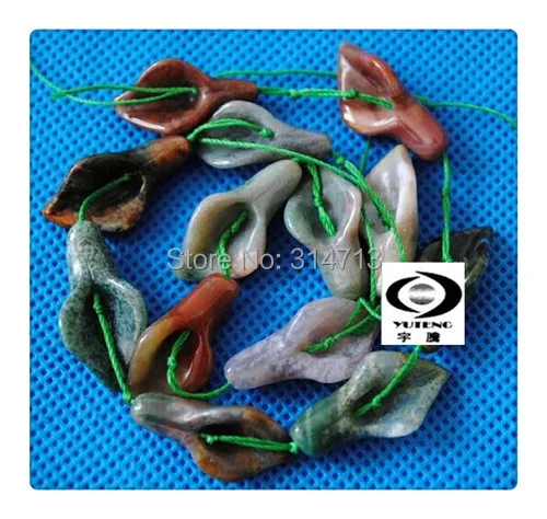 

Free Shipping (12 pieces/lot) India Agates Morning Glory Flower Loose Jewelry Beads Fit for Necklace&Bracelet,Size :14x28mm