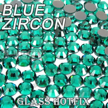 

Blue Zircon BIG PACKAGE Hot Fix Rhinestones SS6 SS10 SS16 SS20 SS30 DMC Flat Back Crystals Glitters stone strass for DIY garment