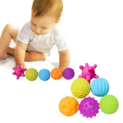 4-6 шт. текстурированная Multi Ball набором развивают тактильных ощущений ребенка детские игрушки Touch ручной мяч игрушки детские обучение мяч