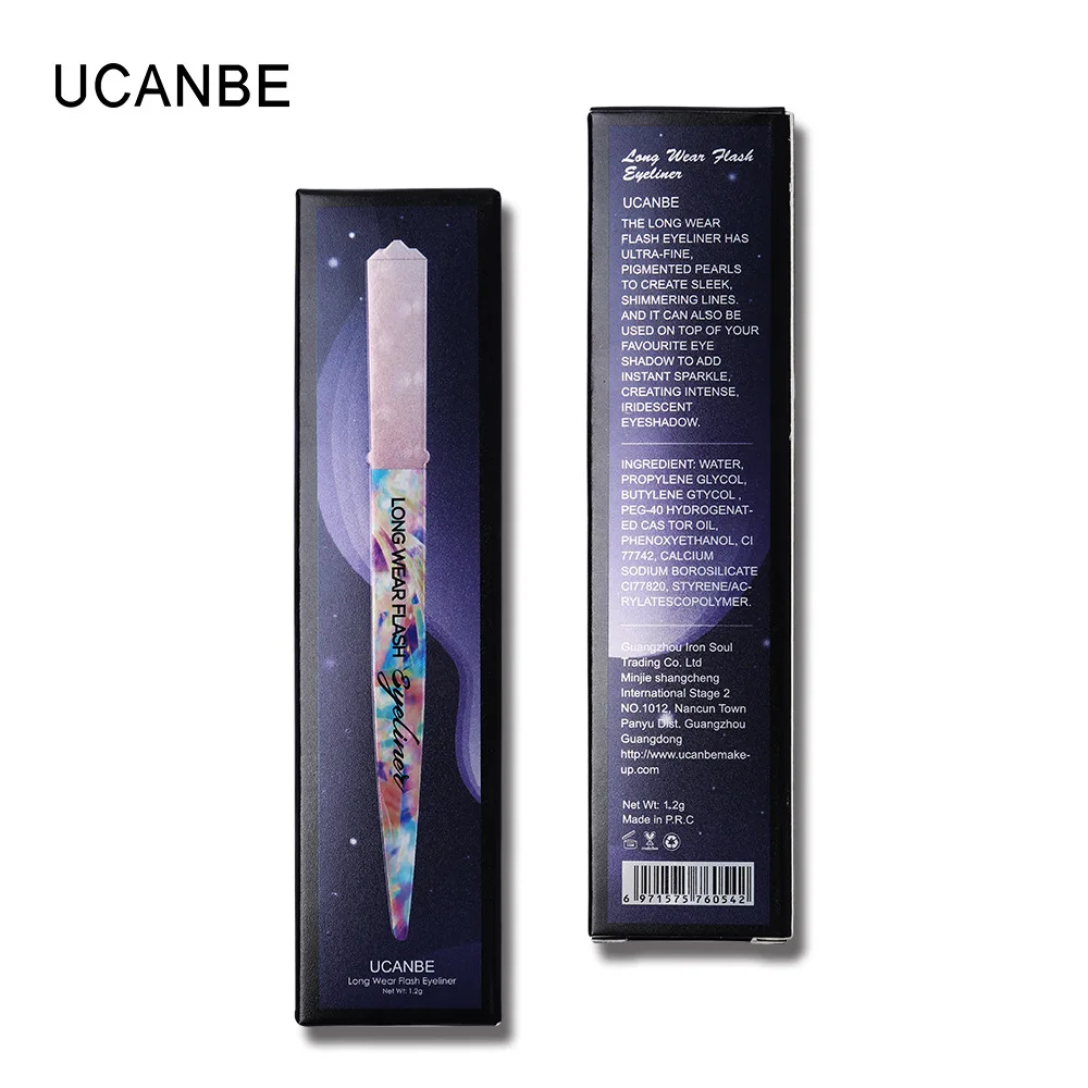 UCANBE мерцающий жидкий карандаш для подводки глаз для макияжа стойкий Быстросохнущий Блестящий карандаш для подводки глаз водостойкий косметический набор TSLM1