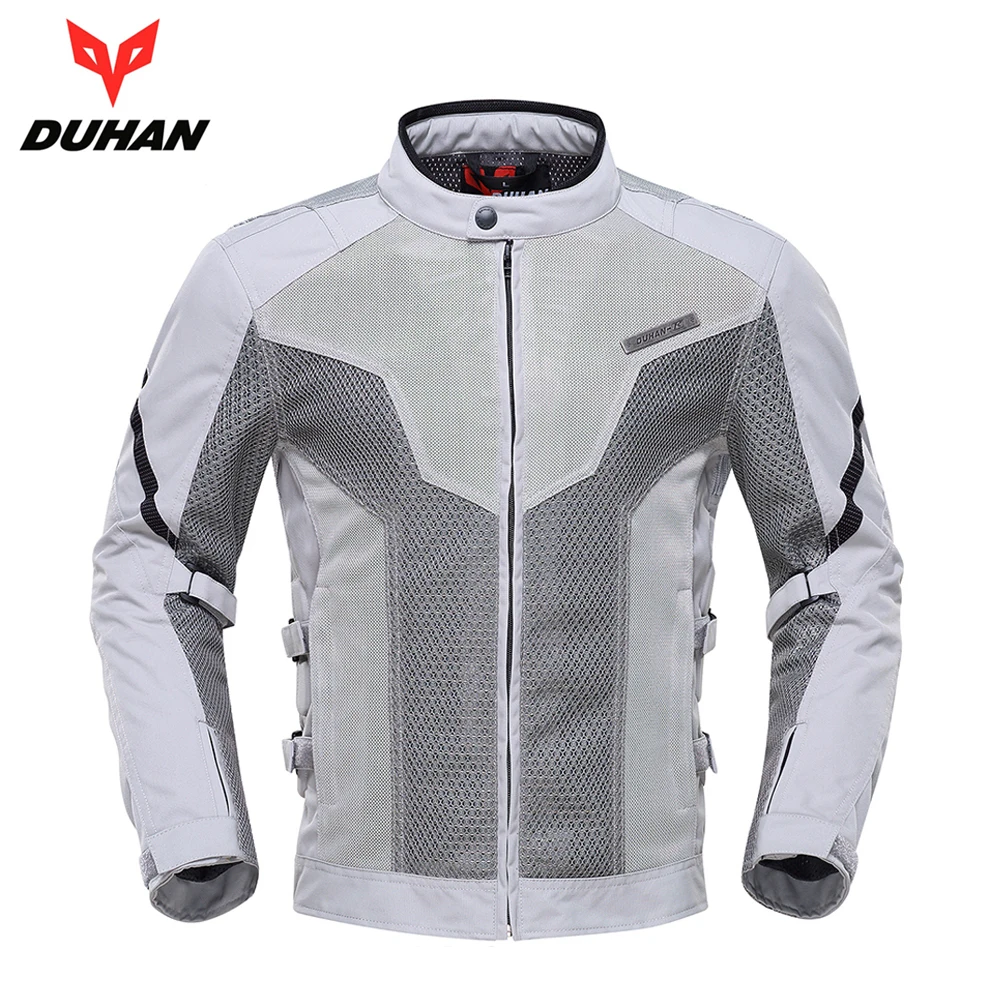 

DUHAN Motorcycle Jacket Spring Summer Moto Jacket Motocross Riding Clothing Breathable Motorcycle Jackets Men Protective Gear