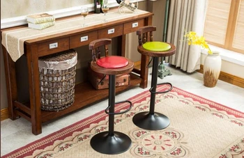 American bar chair. The foot stool. Front desk chair. Coffee chair national music museum chair western musical instrument stool free shipping villa garden coffee table desk retail wholesale