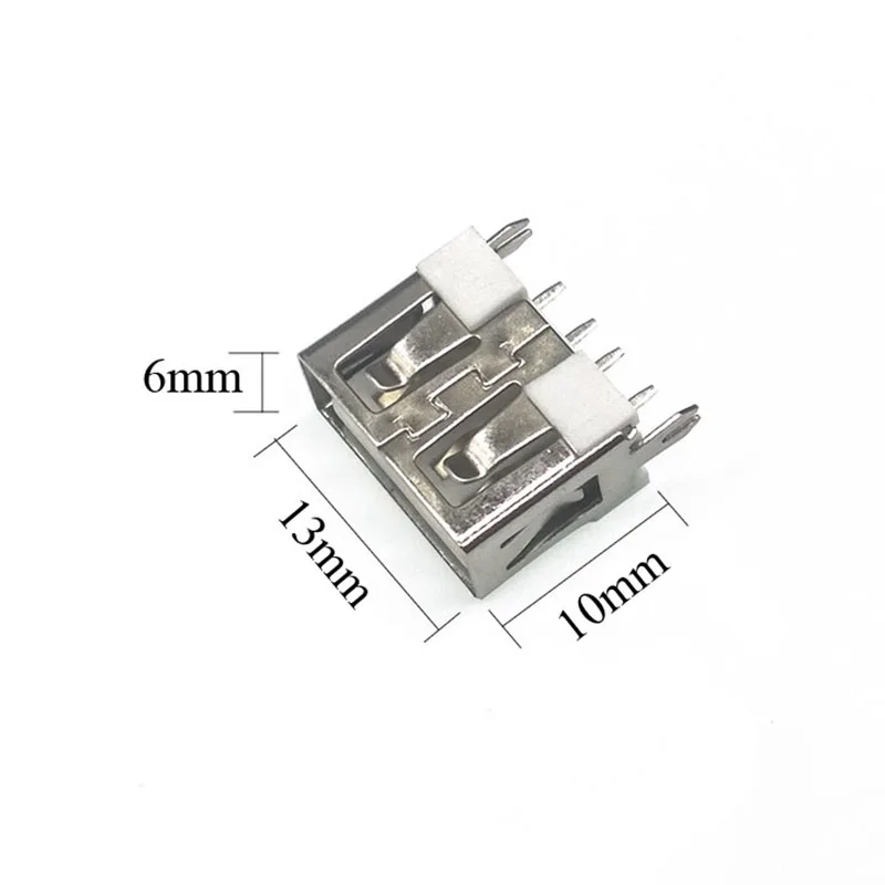 10 шт./лот USB порт 2,0 тип A 4 Pin Вставка 4 фута 180 плоская Зарядка разъем Jack хвост электрические терминалы разъем