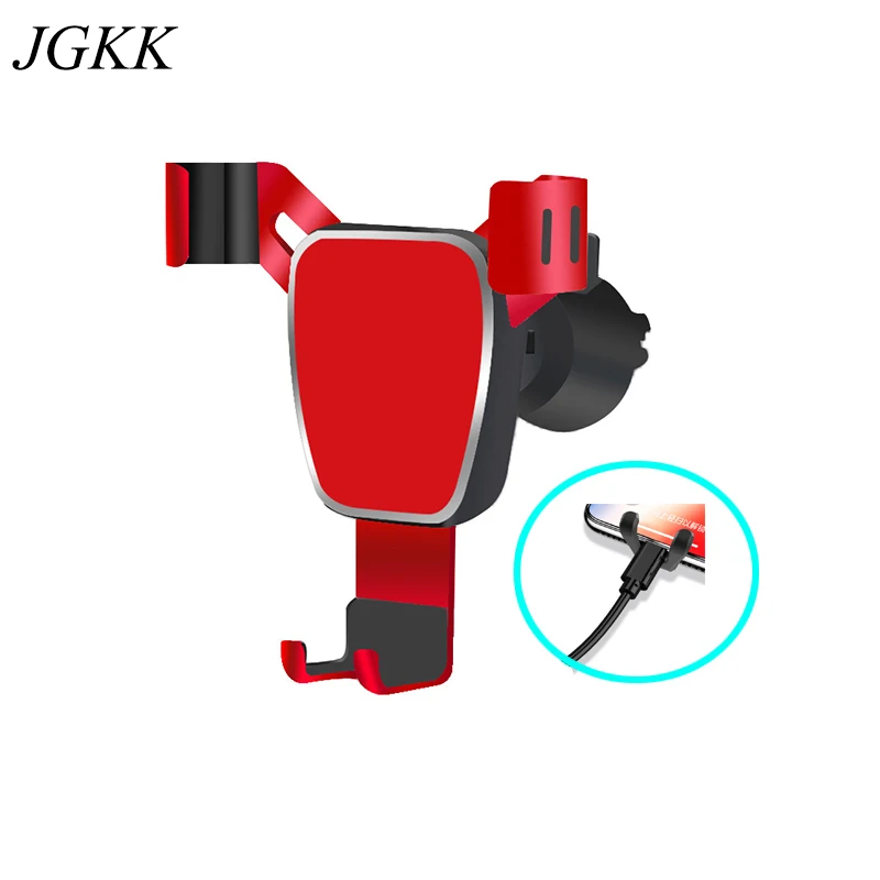 

JGKK Case Friendly Universal Gravity Car Holder Mobile Phone Stand Holder In Car Air Vent Mount Stand Support Cell Phone Rotate