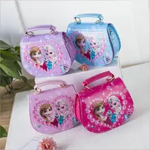 Модная детская сумка с рисунком принцессы из мультфильма, милая детская сумка на плечо для девочек, сумки на плечо Снежной Королевы для дочери