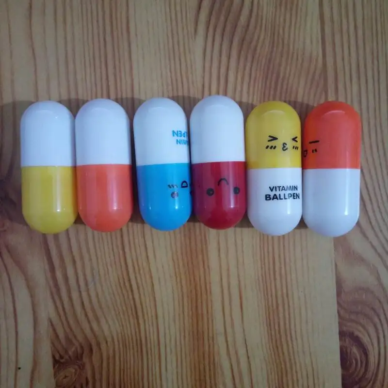 

1000 pcs Cartoon Colorful Flexible Gel Pen Korean Stationery Creative Gift School Supplies Capsule Ballpoint Pen