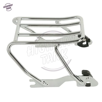 

Chrome Motorcycle Detachables Luggage Solo Rack Case for Harley Sportster XL 883 1200 1994-2003