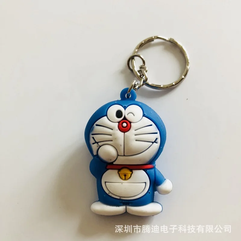 Doraemon 3d стереоскопический мультфильм ПВХ брелок милый аниме-брелок для ключей silicona para llaves Шарм брелок на сумку ювелирные изделия детские игрушки Вечерние