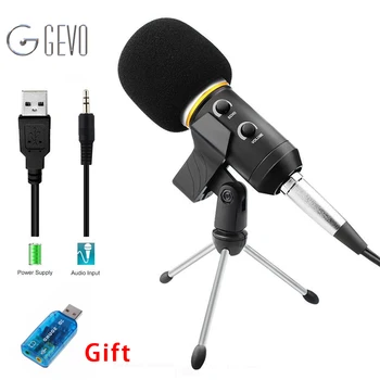 

MK-F200FL Professional Microphone Wired Recording USB Condenser Microphones With Tripod For Computer Karaoke Mikrofon Microfone