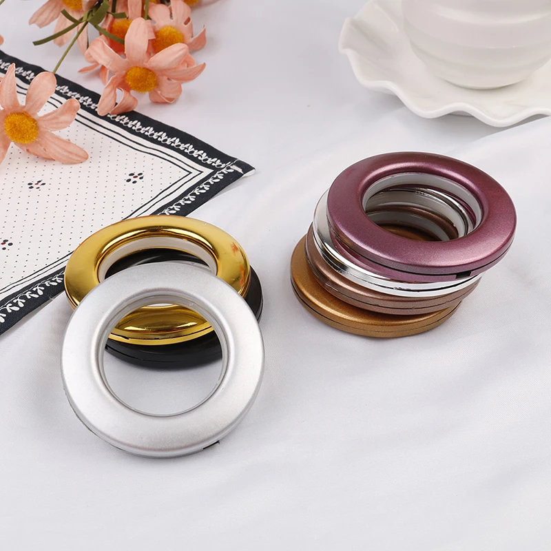 

2PC/lotPlastic Round Shape Rings Eyelets For Curtains Home Decoration Curtain Ring For Curtain Eyelet Blinds Circle Slide Rings