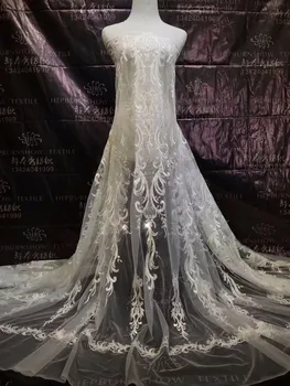 

African Lace Fabric 2018 Embroidered Nigerian Laces Fabric Bridal High Quality French Tulle Lace Fabric For Women
