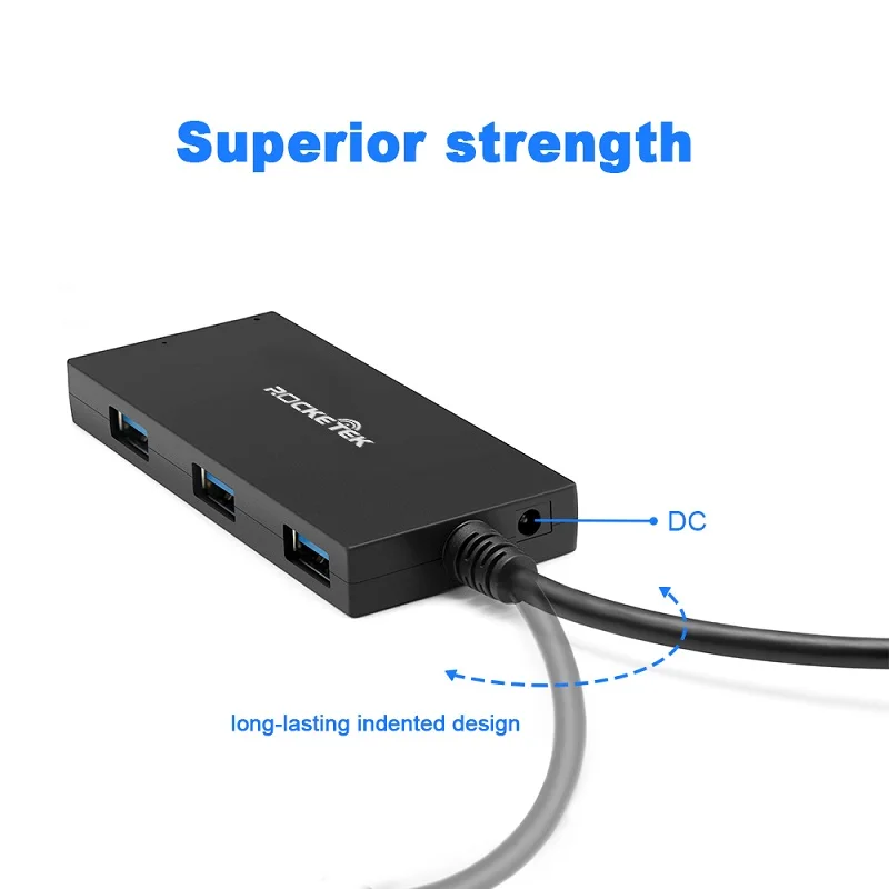 Rocketek multi usb 3.0 hub port 2.5 SATA adapter splitter Power Hard Drive SSD HDD SATA 22 Pin pc computer laptop accessories