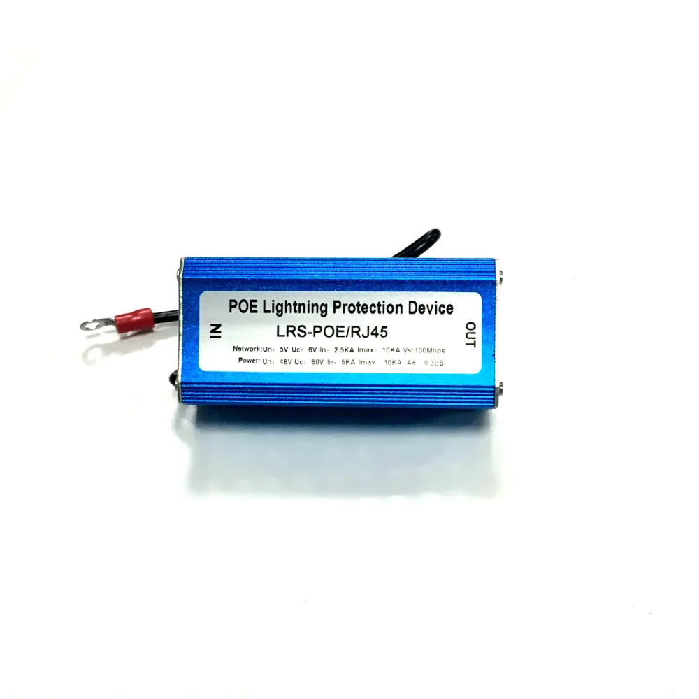 YiiSPO 10/100Mbps POE Ethernet lines for the data lines and power supply to carry out complex lightning surge protection camera