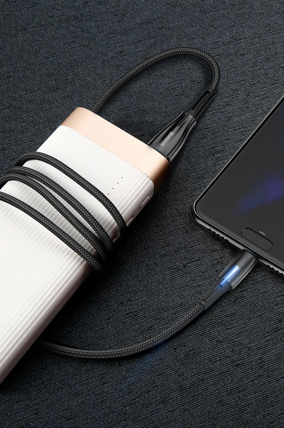 Светодиодный кабель usb type-C Baseus 5A, суперзарядка, кабель USB C, быстрая зарядка 3,0, для huawei mate 30 Pro P30, usb type-C, кабель USB C, код