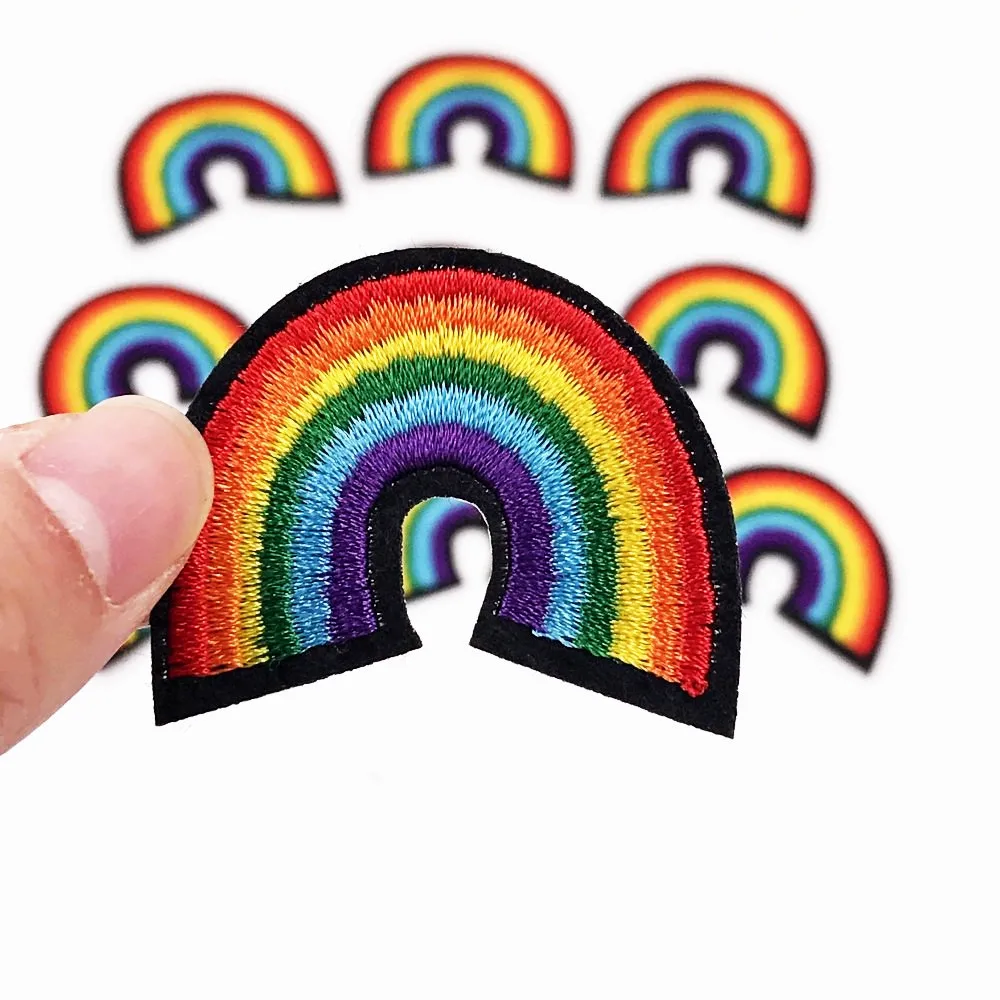 10pcs rainbow embroidered patches for clothing applique tcnuh iron 10pcs rainbow embroidered patches for clothing applique tcnuh iron