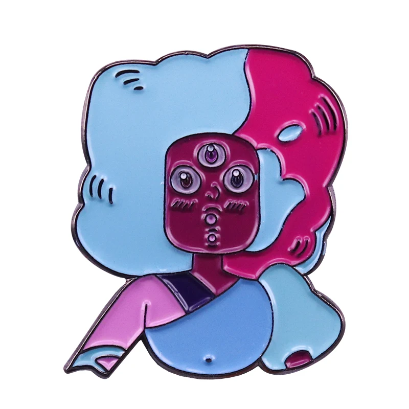 

Steven universe Garnet badge crystal gems pin cute anime jewelry