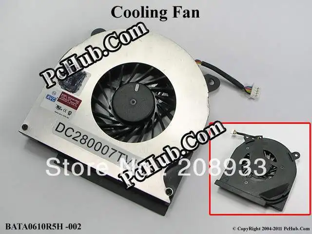 

For AVC bata0610r5h 002 5V 0.3A notebook fan 04H1RR+cooling fan