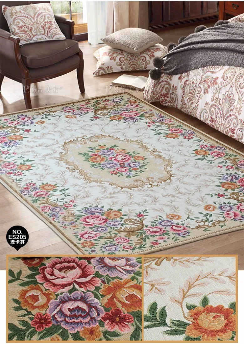 Европейский стиль Традиционный персидский ковер, легко мыть большой размер цветочный ковер для гостиной, ковер для журнального столика