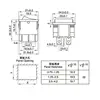 KCD5 21X24mm 21*24mm 6 Pin 3 Position 6A/12A 250VAC ON-OFF-ON SPDT Snap in Black Rocker Switch ► Photo 3/3