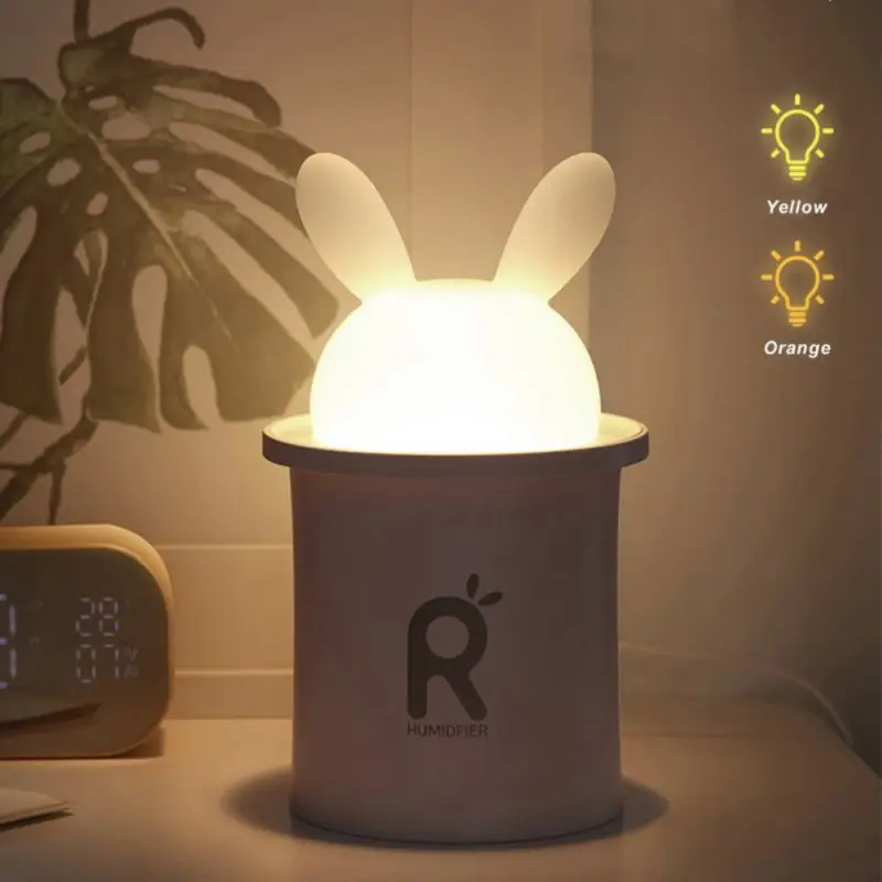 

Lovely Air Humidifiers Portable 250ML Rabbit Bottle Mini Humidifier USB Air Humidifiers For Home Car Perfect Gift