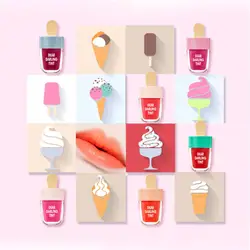 Лидер продаж 6 Цвет супер мороженое блеск для губ питательный Водонепроницаемый прочного макияж жидкая губная помада Сладкий Красный губ