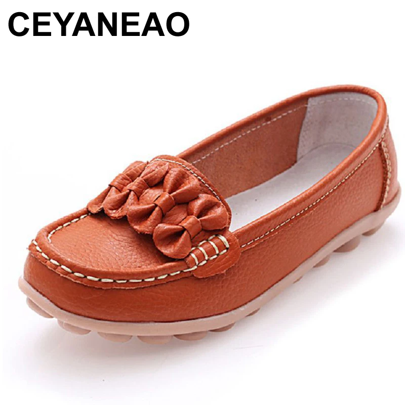

CEYANEAO Fall flat solid color casual women's singles shoes large size shoes Peas elderly mother comfortable soft-soled shoes