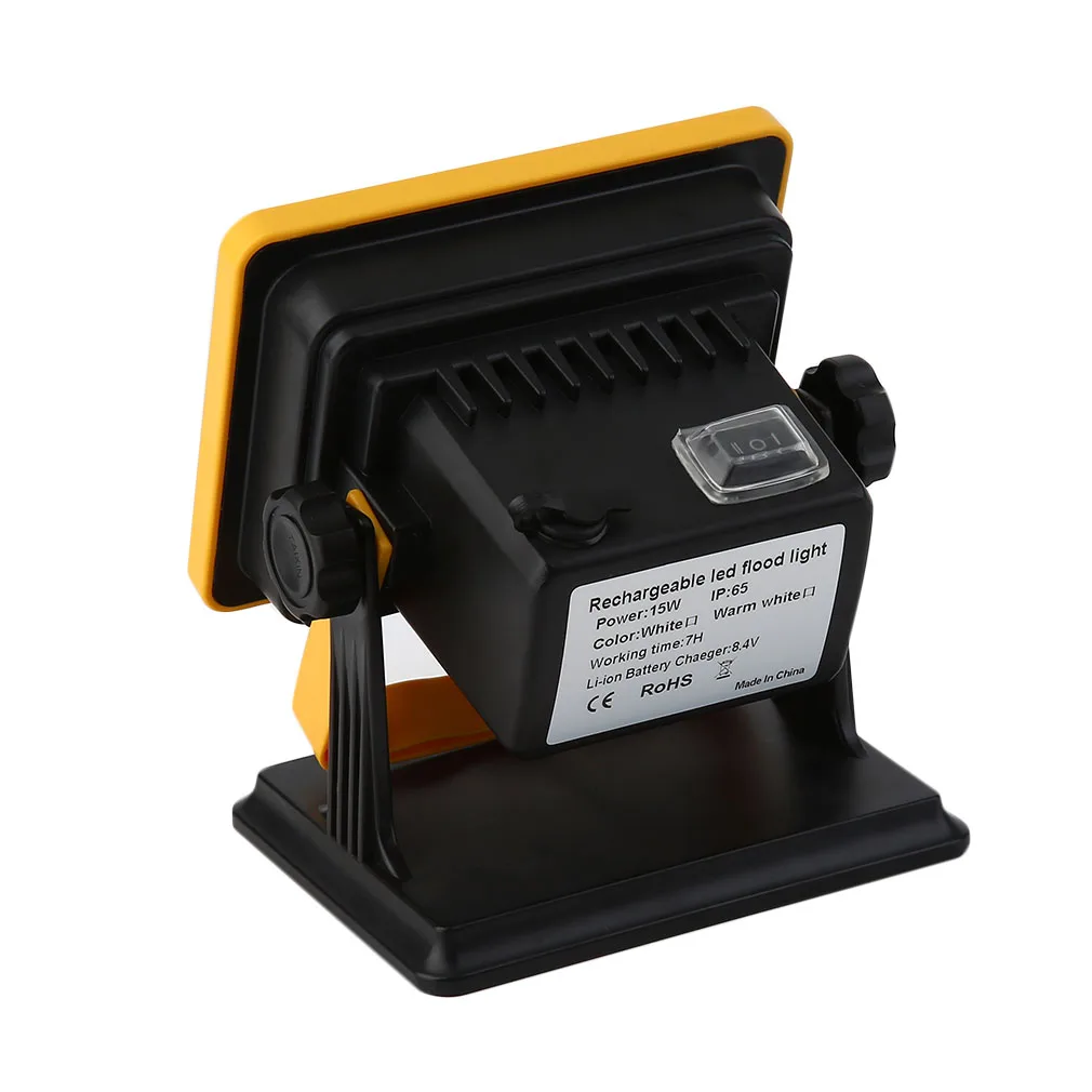 

Rechargeable LED Flood light 15W Waterproof IP65 Spotlights Emergency Light _WK