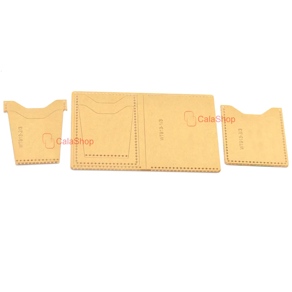 1 pcs lot acrylic wallet leather template model for home handwork leather craft pattern tools accessory purse diy wt913 in leathercraft tool sets from