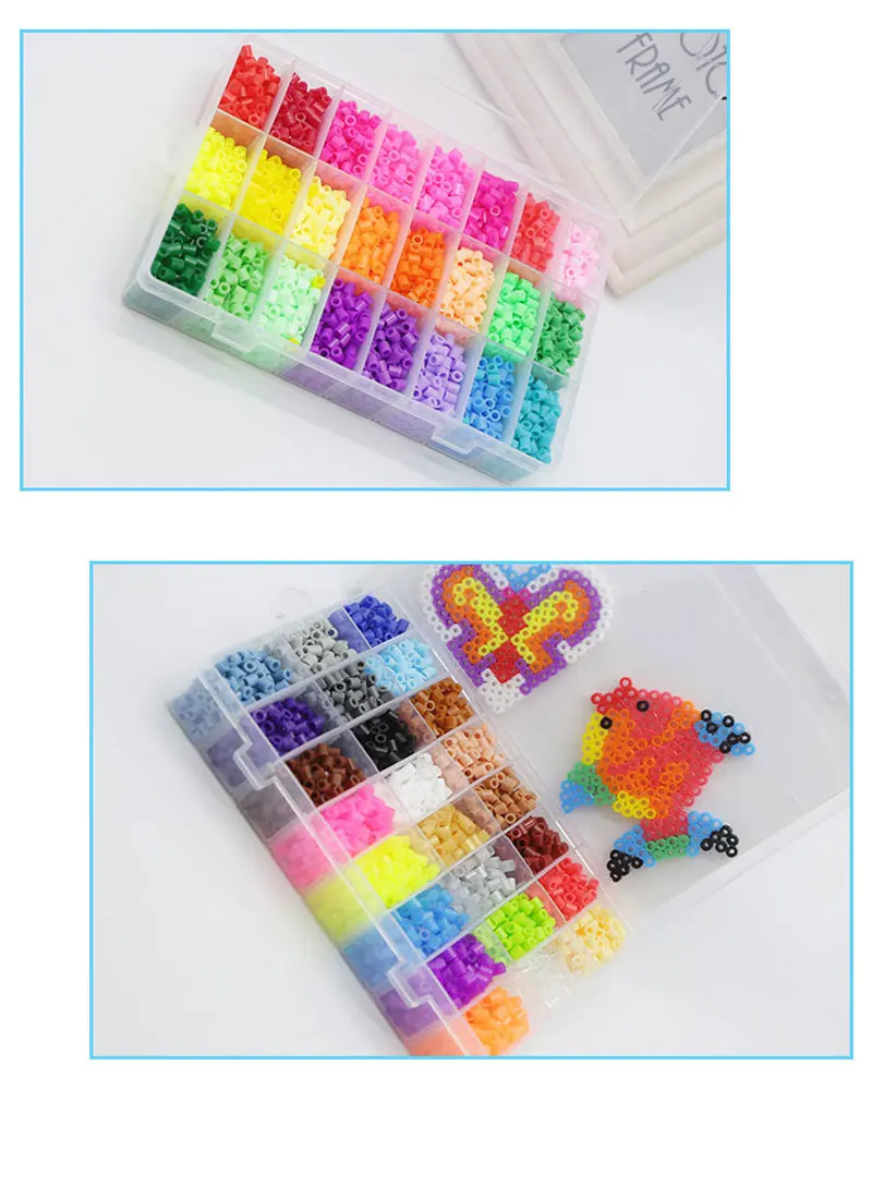 48 Цвета Hama Бусы 5 мм Perler бисер 4800 шт. Craft DIY Handmaking предохранитель Блоки обучающие игрушки для детей Дети