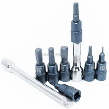 7 шт. отвертка шестигранная Бит гнездо H2 H3 H4 H5 H6 H7 H8+ 2 шт. 1/" привод 2" " карданный шарнир удлинитель комплект гаражный инструмент