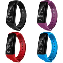 Влагостойкие умные часы с ремешком Сенсорная панель OLED ремешок Bluetooth монитор сердечного ритма сна спортивный фитнес-трекер Браслет