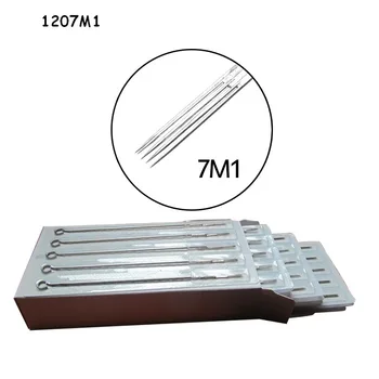 

50pcs/box 7M1 Disppsable Sterilized Tattoo Needles Single Stack Magnum Tattoo Needles Stainless Steel tattoo tip tattoo grip
