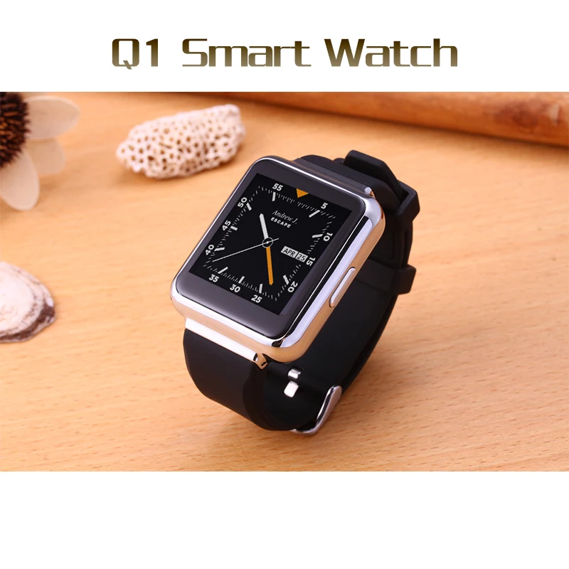 Продажи Q1 Smart Watch Android 5.1 OS MTK6580 Quad core 512 МБ/4 ГБ 1.54 "Экран Поддержка Wi-Fi GPS 3 Г Nano Sim Google