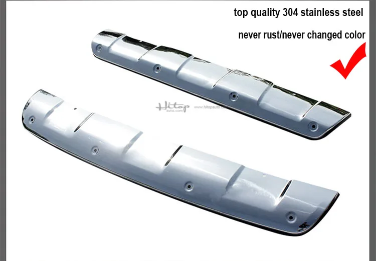 Передняя и задняя крышка бампера противоскользящая пластина корпус комплект защиты для peugeot 2008-, 304 нержавеющая сталь, в Азию