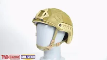MILITECH TWINFALCON Tactical Helmet Cover For FAST High Cut Ballistic Helmet 500D Genuine Cordura Nylon Mesh Helmet Protection