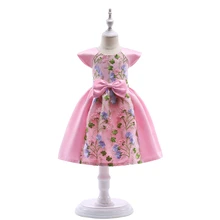 Lace Bow Children Party Dress Floral Girls Princess Prom Gown 2018 Summer Kids Costume Cute Dresses For Girl Lace Bow Children Party Dress Floral Girls Princess Prom Gown 2018 Summer Kids Costume Cute Dresses For Girl