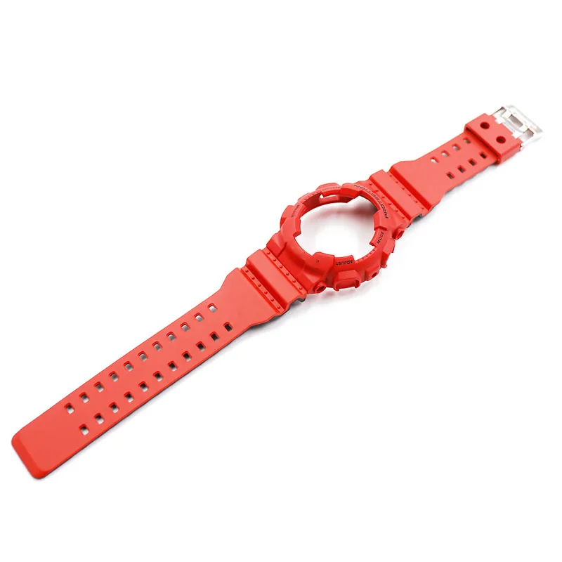 Resin strap men's pin buckle watch accessories for Casio GSHOCK GA100 GA110 GA120 GD100 GLS strap case waterproof strap band