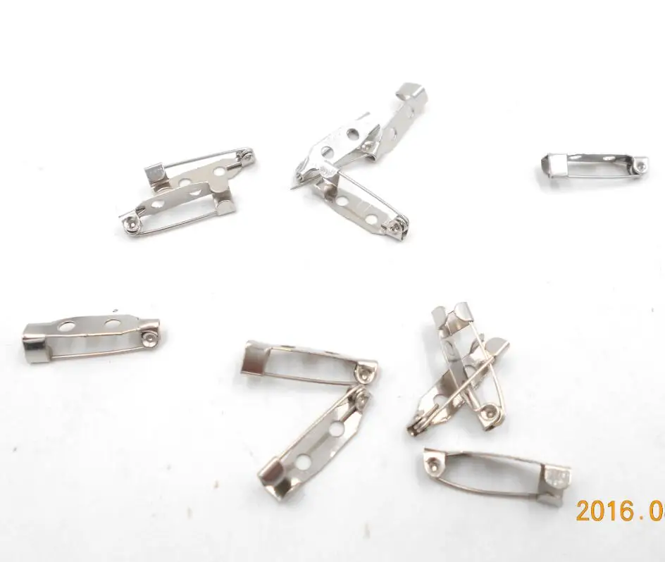 

100pcs/lot Rhodium Plated Brooch Pins Clasp Jewelry Findings 30mm for DIY