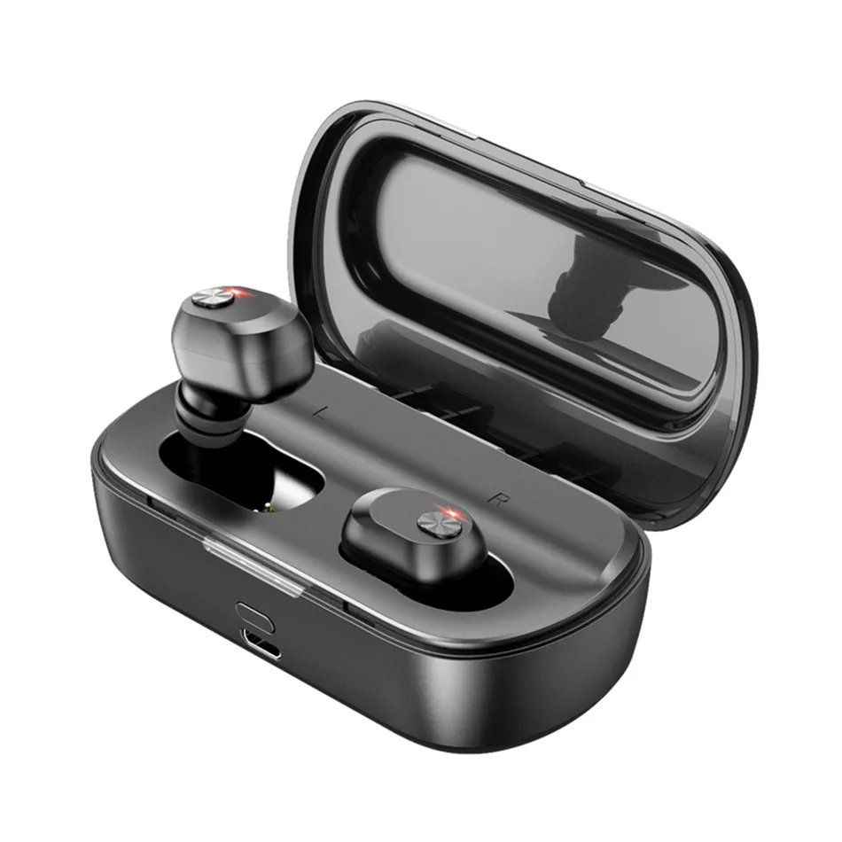 

2019 Bluetooth Earphones 5.0 TWS Wireless Stereo Earbuds Cordless Sports Headsets with Charging Box Earphones For iPhone Xiaomi