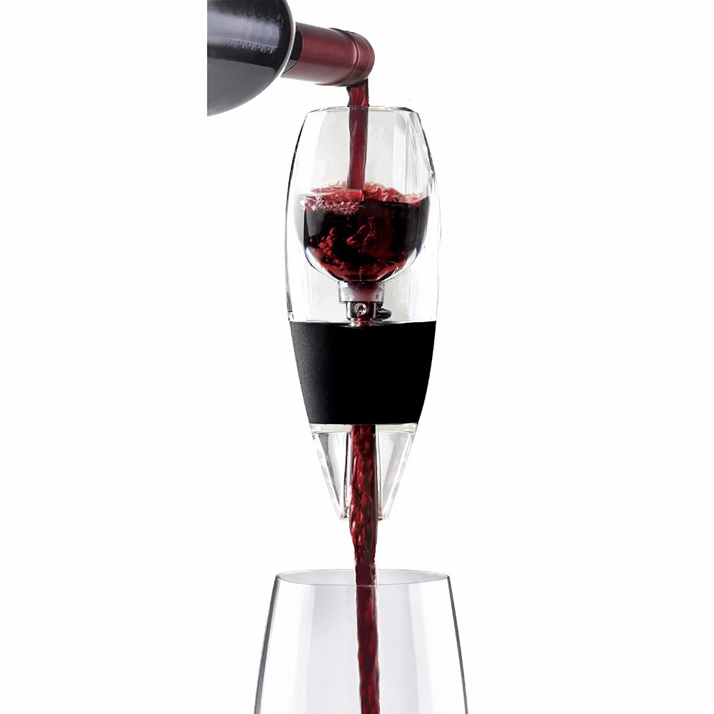 

Wine Aerator, Diffuser, Pourer, Decanter - Black - With Gift Carrying Pouch