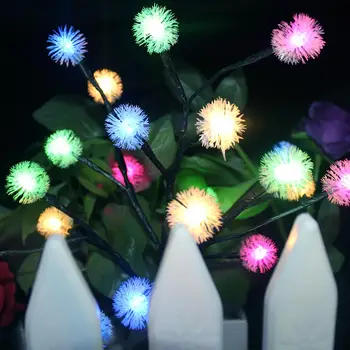 

High Quality Solar 20 LED Tree Light Snowy Tree Branch Shape Light
