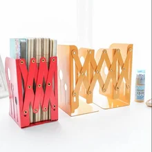 Retractable folding Fashion Desk Book holder metal office file desk organization font b storage b font