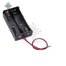 10 шт. пластиковый ящик для хранения батареи держатель с проводами для 2 X AA 3,0 V 2AA
