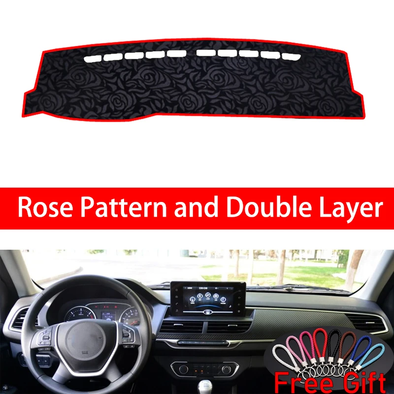 

Rose Pattern For great wall wingle 7 2018 Dashboard Cover Car Stickers Car Decoration Car Accessories Interior Car Decals