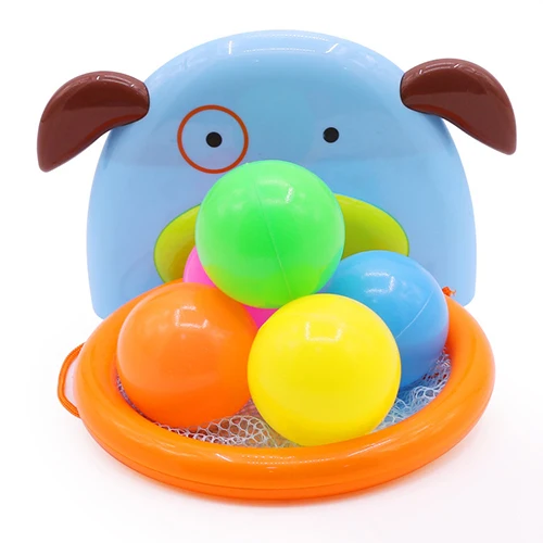 Игрушки для ванной Детские башванна стрельба Баскетбол подборы ванная комната Купание воды игрушка, резиновый мяч дети играть образовательный подарок - Цвет: A