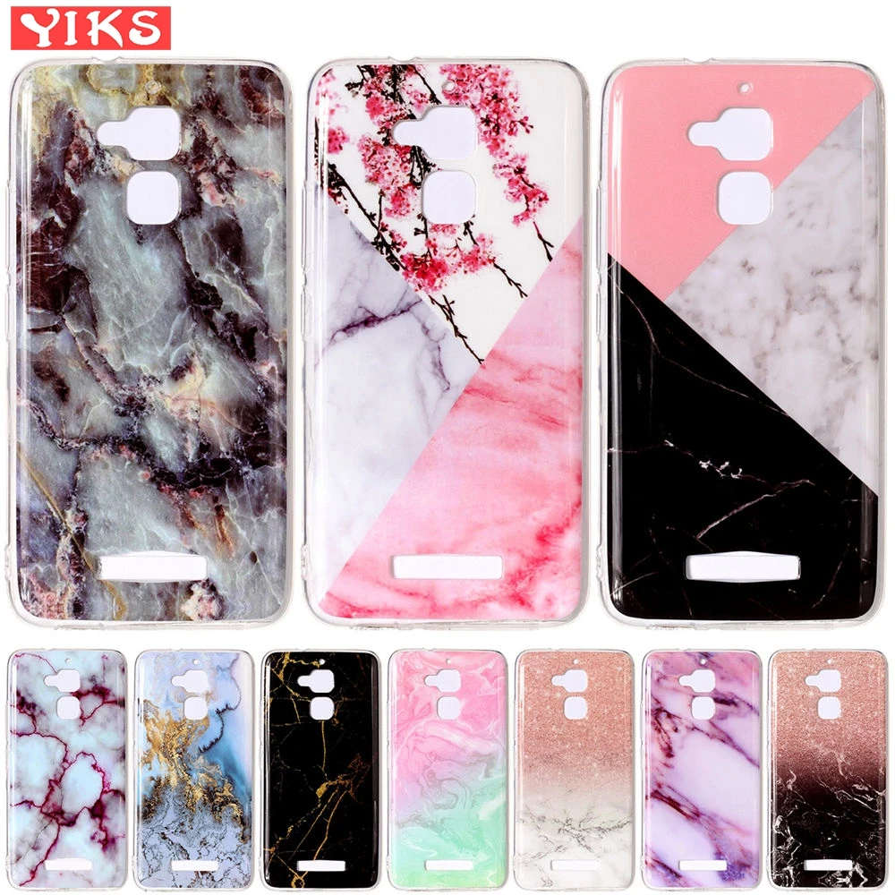 

Marble Floral Soft Case For ASUS Zenfone ZC520TL Back Phone Shells For Coque Asus ZC520TL Case Protector Silicone TPU Bags Capas