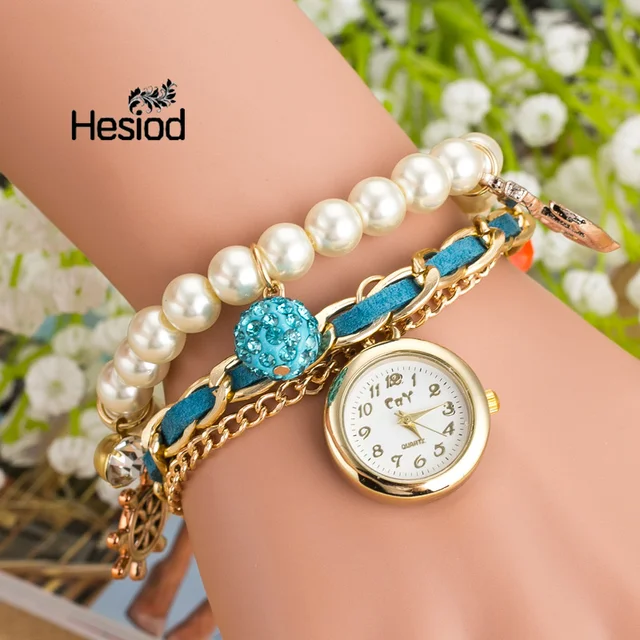 New Arrive Anchors Casual Pearl Chain Bracelet Watches Fashion Ladies Girls Wome New Arrive Anchors Casual Pearl Chain Bracelet Watches Fashion Ladies Girls Wome