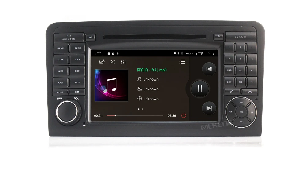 Discount HD Android 7.1 CAR DVD player For Mercedes Benz GL ML CLASS W164 ML350 ML500 X164 GL320 car GPS stereo radio RAM 2G ROM 16G 9