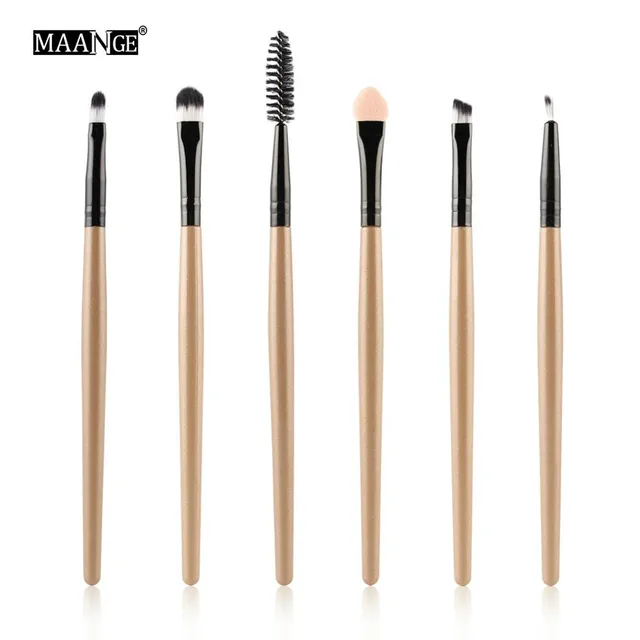 MAANGE Pro 15Pcs Makeup Brushes Set Eye Shadow Foundation Powder Eyeliner Eyelash Lip Make Up Brush Cosmetic Beauty Tool Kit Hot -